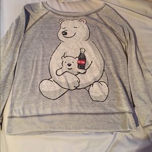 Slouchy Coca Cola Polar Bear Sweatshirt